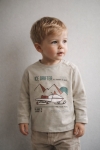 Детска блуза за момче с дълъг ръкав, зелен цвят 