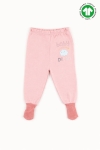 Бебешки ританки органичен памук за момиче, розов цвят 