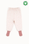 Бебешки ританки органичен памук за момиче, розов цвят 
