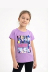 Детска тениска за момиче, лилав цвят 