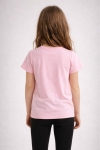 Детска тениска за момиче, светло розов цвят 