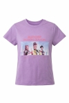 Детска тениска за момиче, лилав цвят 