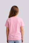 Детска тениска за момиче, светло розов цвят 