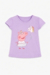 Детска тениска за момиче, лилав цвят