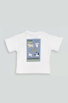 Детска тениска за момче, бял цвят