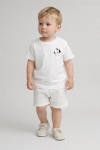 Детска тениска за момче, бял цвят