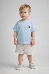 Детска тениска за момче, светло син цвят