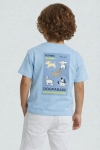 Детска тениска за момче, светло син цвят