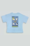 Детска тениска за момче, светло син цвят