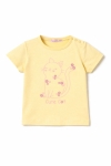 Бебешка тениска за момиче, жълт цвят