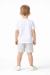 Детска тениска за момче, бял цвят 