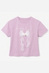 Детска тениска за момиче, лилав цвят 