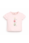 Детска тениска за момиче, розов цвят