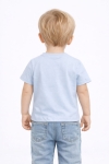 Детска тениска за момче, син цвят