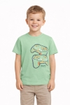 Детска тениска за момче, зелен цвят
