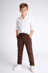 Детски панталон за момче, кафяв цвят 