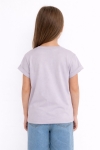 Детска тениска за момиче, светло лилав цвят 