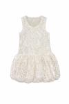 Детска рокля, цвят екрю