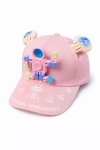Детска шапка за момиче, розов цвят