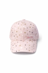 Детска шапка за момиче, светло розов цвят