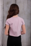  Детска тениска за момиче, лилав цвят  
