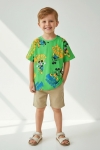 Детска тениска момче, зелен цвят
