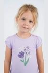 Детска тениска за момиче, лилав цвят