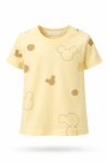 Детска тениска за момче, жълт цвят  