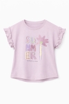 Детска тениска момиче, лилав цвят