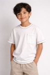 Детска тениска за момиче, бял цвят