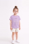 Детска тениска за момиче, лилав цвят