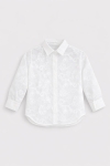 Детска риза за момиче, цвят екрю  