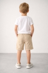 Детски къси панталонки за момче, бежов цвят