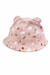 Детска шапка за момиче, розов цвят