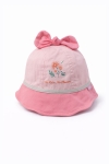 Детска шапка за момиче, розов цвят