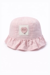 Детска шапка за момиче, розов цвят