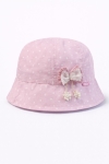 Детска шапка за момиче, розов цвят