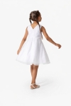 Детска официална рокля, бял цвят 