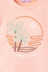 Бебешка тениска за момиче, розов цвят