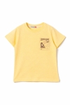 Детска тениска за момче, жълт цвят