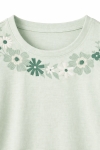 Детска тениска за момиче, зелен цвят