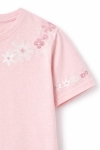 Детска тениска за момиче, розов цвят