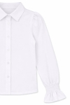 Детска риза за момиче, бял цвят