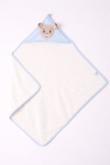 Бебешка хавлия за баня, син цвят