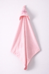Бебешка хавлия за баня, розов цвят