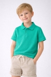 Детска тениска за момче, зелен цвят