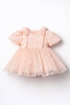 Детска официална рокля, светло розов цвят 