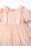 Детска официална рокля, светло розов цвят 