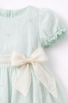 Детска рокля с къс ръкав, цвят мента