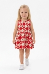 Детска рокля, червен цвят 
